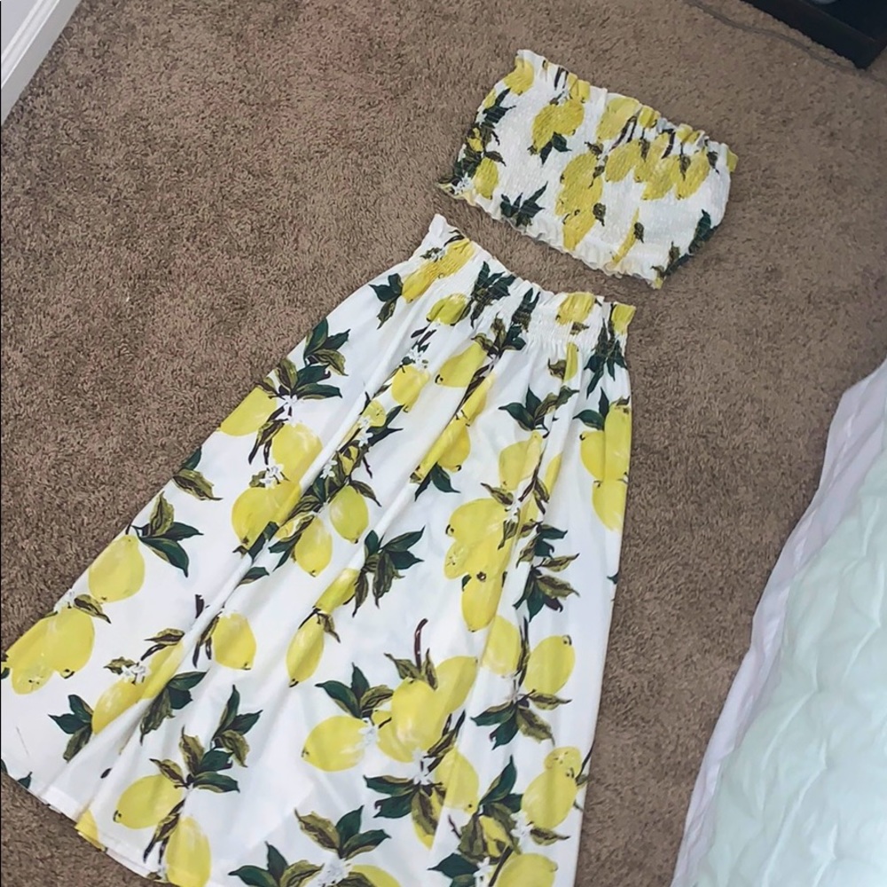 Lemon two piece set dress! 🍋